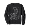 Gaming Diagram Arcade Machine Video Sweatshirt - Graphic Print Unisex - T-Shirt, Sweatshirt, Hoodie