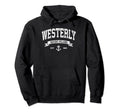 Westerly Rhode Island Ri Distressed Hoodie - Fun Novelty Design Men Women - T-Shirt, Sweatshirt, Hoodie