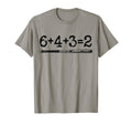 Double Play 6 4 3 2 Baseball Math T-Shirt - Minimalist Print for Adults - T-Shirt, Sweatshirt, Hoodie