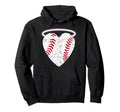 Angel Baseball Heart Halo Hoodie - Custom Art Print Men Women - T-Shirt, Sweatshirt, Hoodie