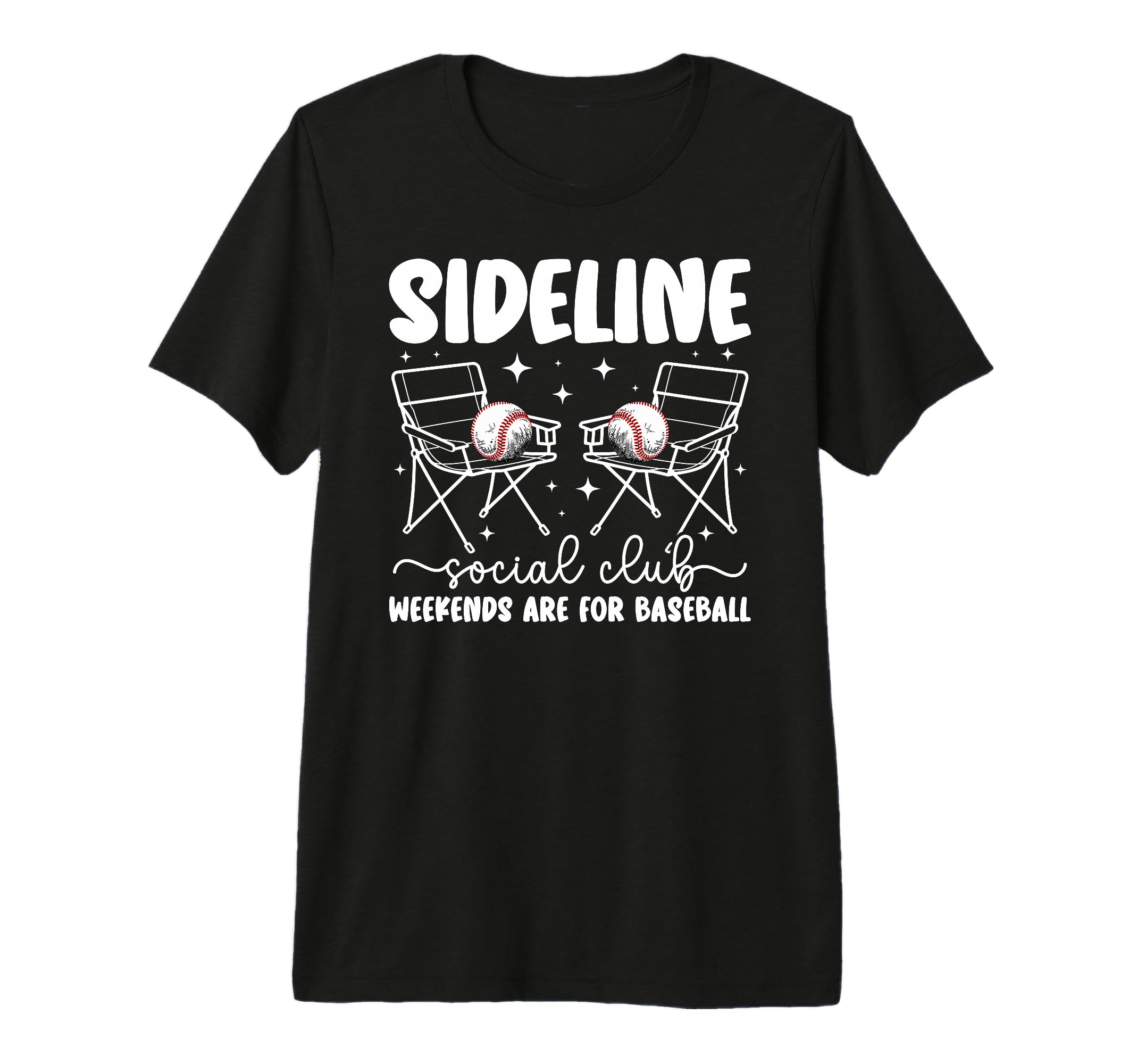 Sideline Social Club Baseball Mom T-Shirt - Minimalist Print for Adults - T-Shirt, Sweatshirt, Hoodie