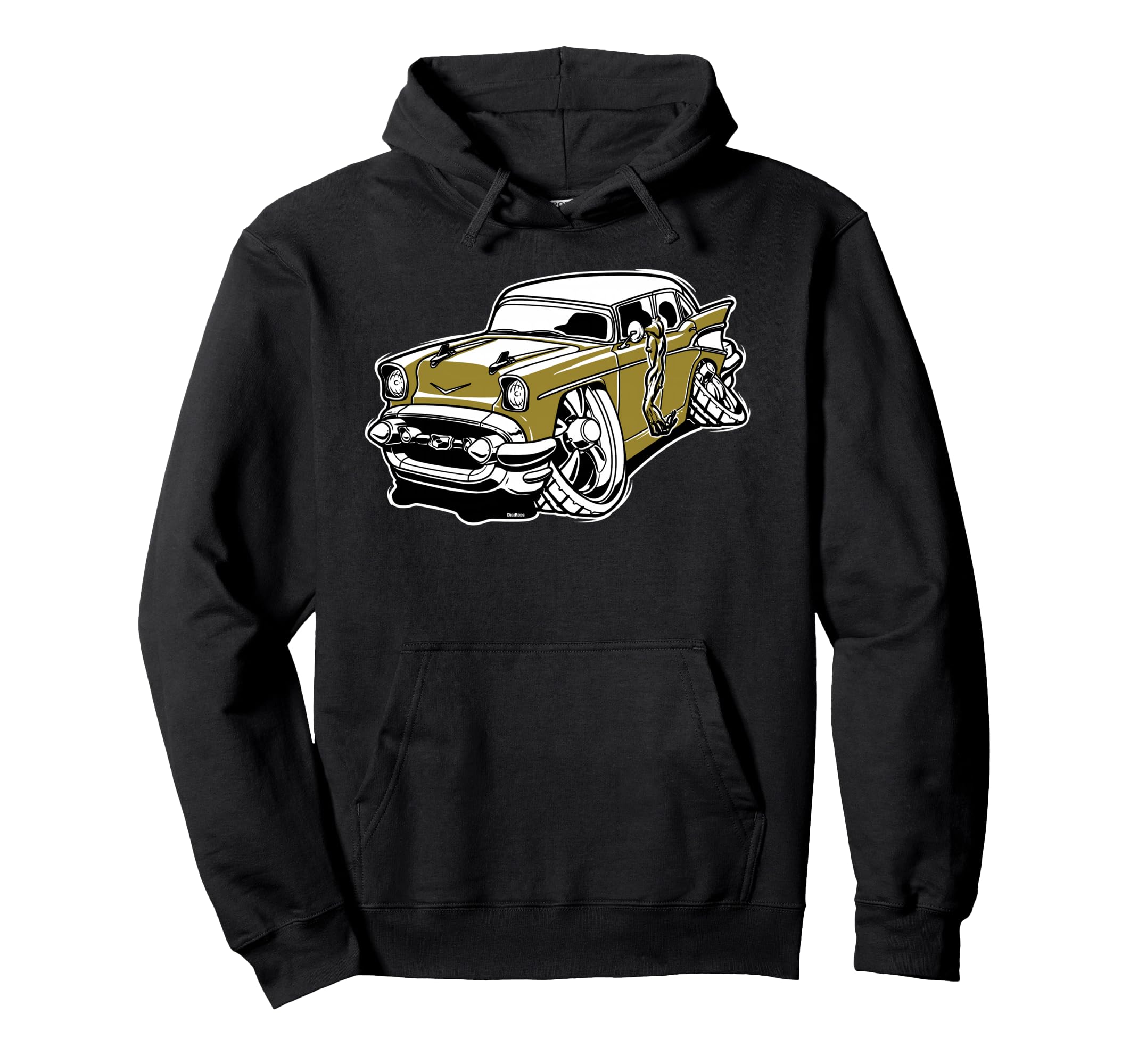 Digirods Rat Rod Racer 1950S Diner Hot Rod Hoodie - Novelty Apparel Unisex - T-Shirt, Sweatshirt, Hoodie