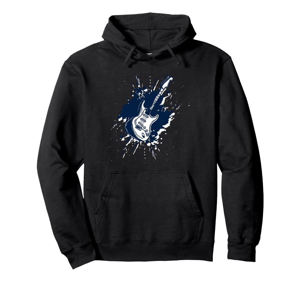 Guitar Splash Electric Acoustic Hoodie - Custom Art Print for Adults - T-Shirt, Sweatshirt, Hoodie