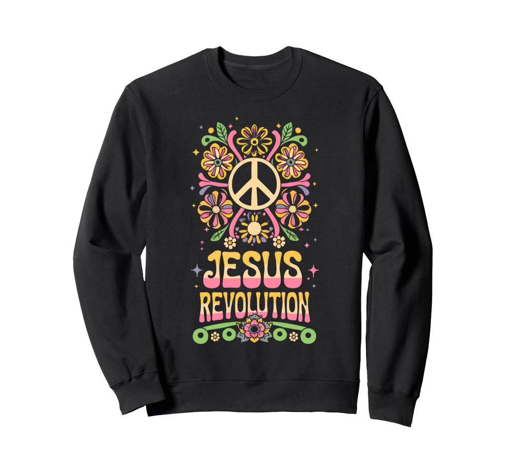 Jesus Revolution Christian Faith Sweatshirt - Aesthetic Graphic for Adults - T-Shirt, Sweatshirt, Hoodie