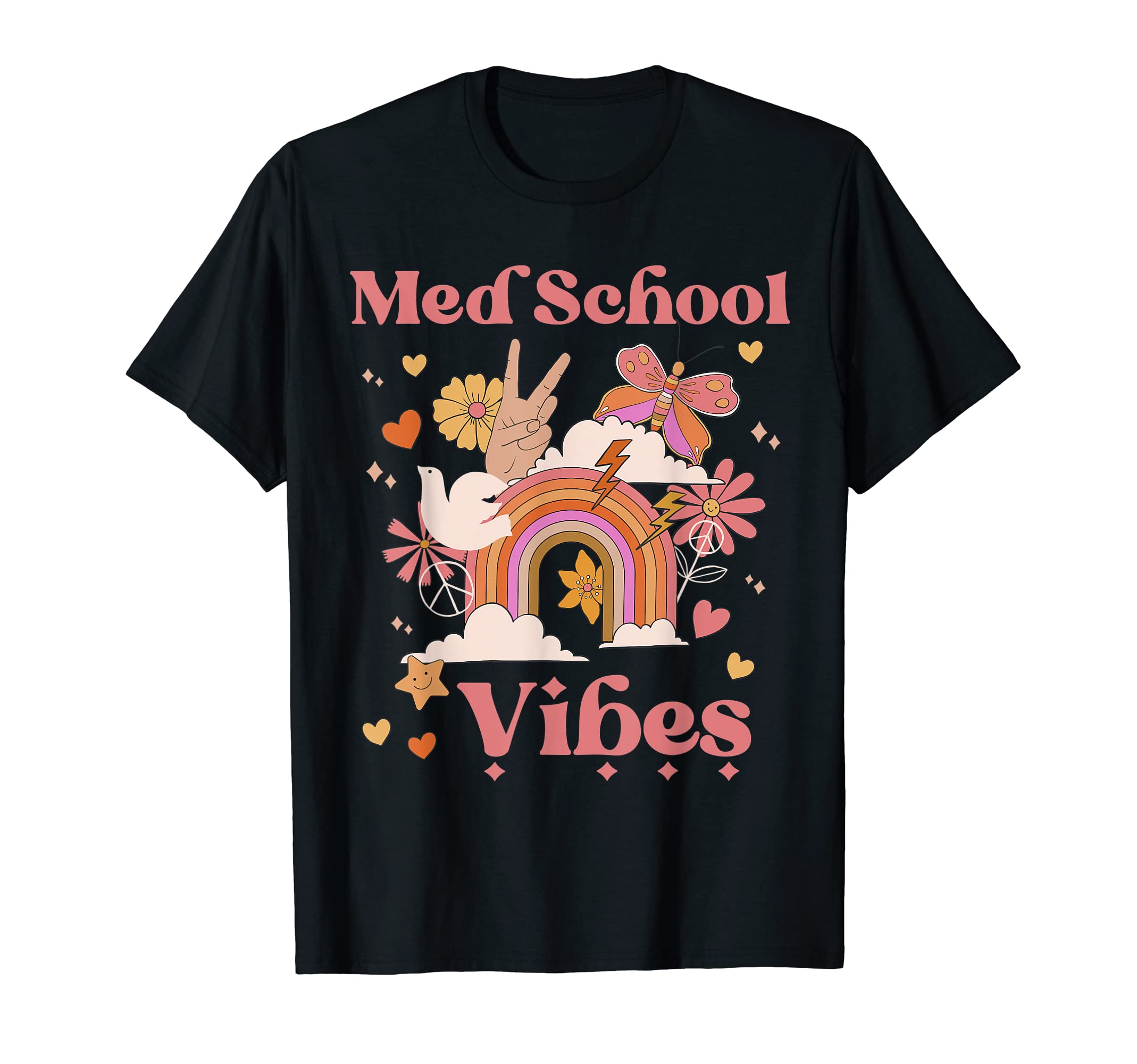 Med School Vibes Medical Groovy Boho T-Shirt - Streetwear Style Unisex - T-Shirt, Sweatshirt, Hoodie