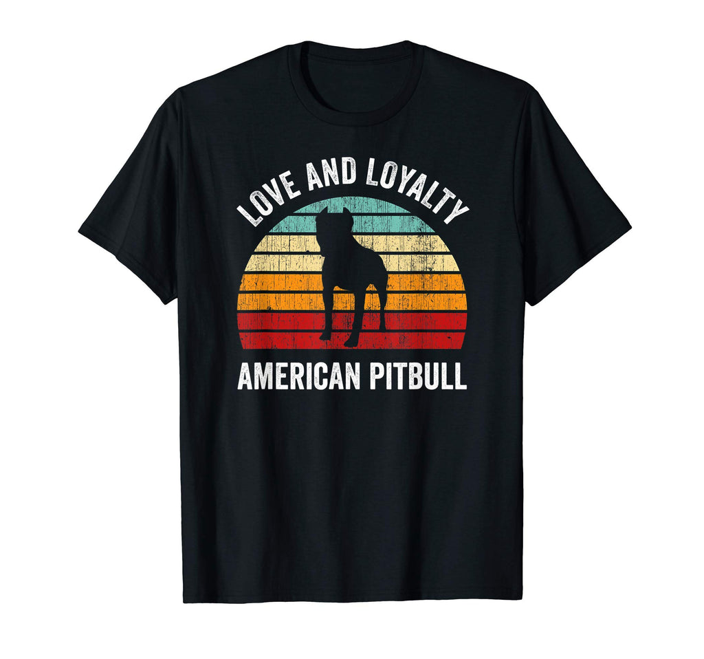 Love And Loyalty American Pitbull T-Shirt - Minimalist Print for Adults - T-Shirt, Sweatshirt, Hoodie