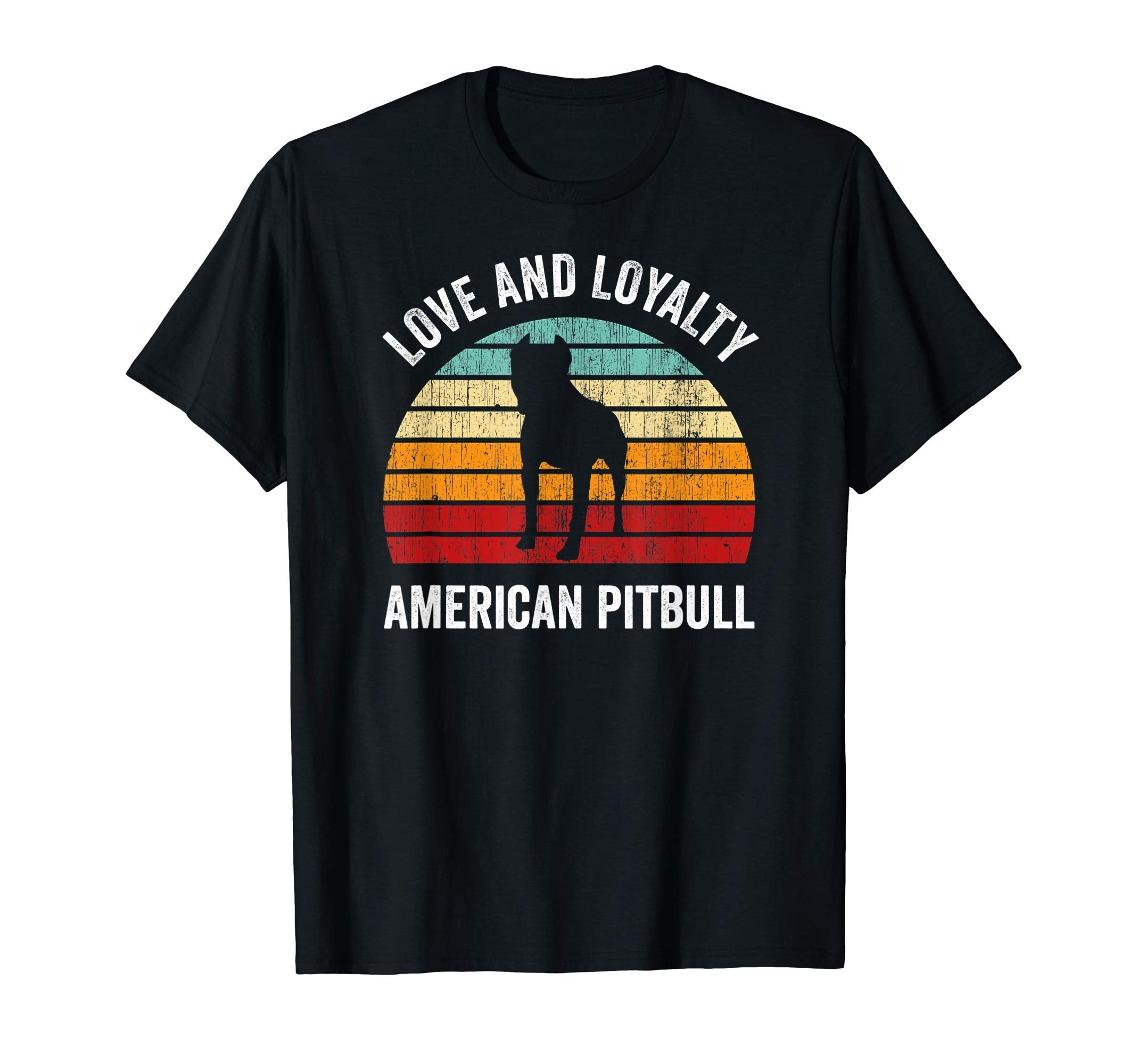 Love And Loyalty American Pitbull T-Shirt - Minimalist Print for Adults - T-Shirt, Sweatshirt, Hoodie