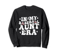 Groovy My Baseball Aunt Era Sweatshirt - Minimalist Print for Adults - T-Shirt, Sweatshirt, Hoodie