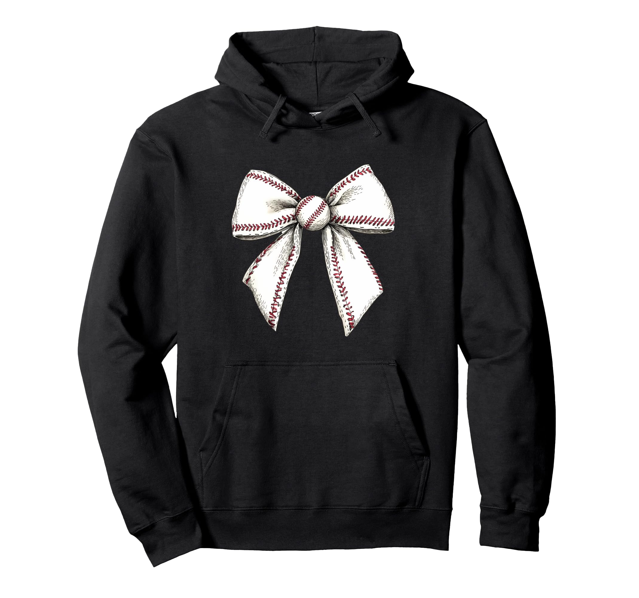 Baseball Coquette Bow Baseball Mom Hoodie - Aesthetic Graphic Men Women - T-Shirt, Sweatshirt, Hoodie