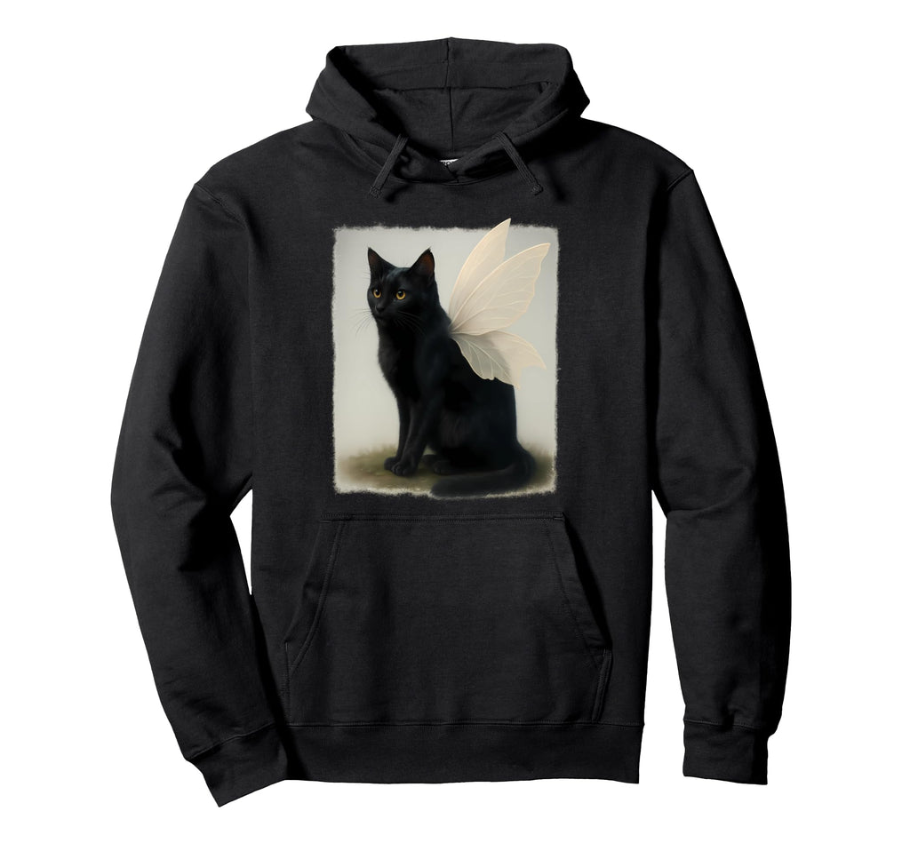 Y2K Fairycore Black Cat Therian Hoodie - Casual Everyday Wear Men Women - T-Shirt, Sweatshirt, Hoodie
