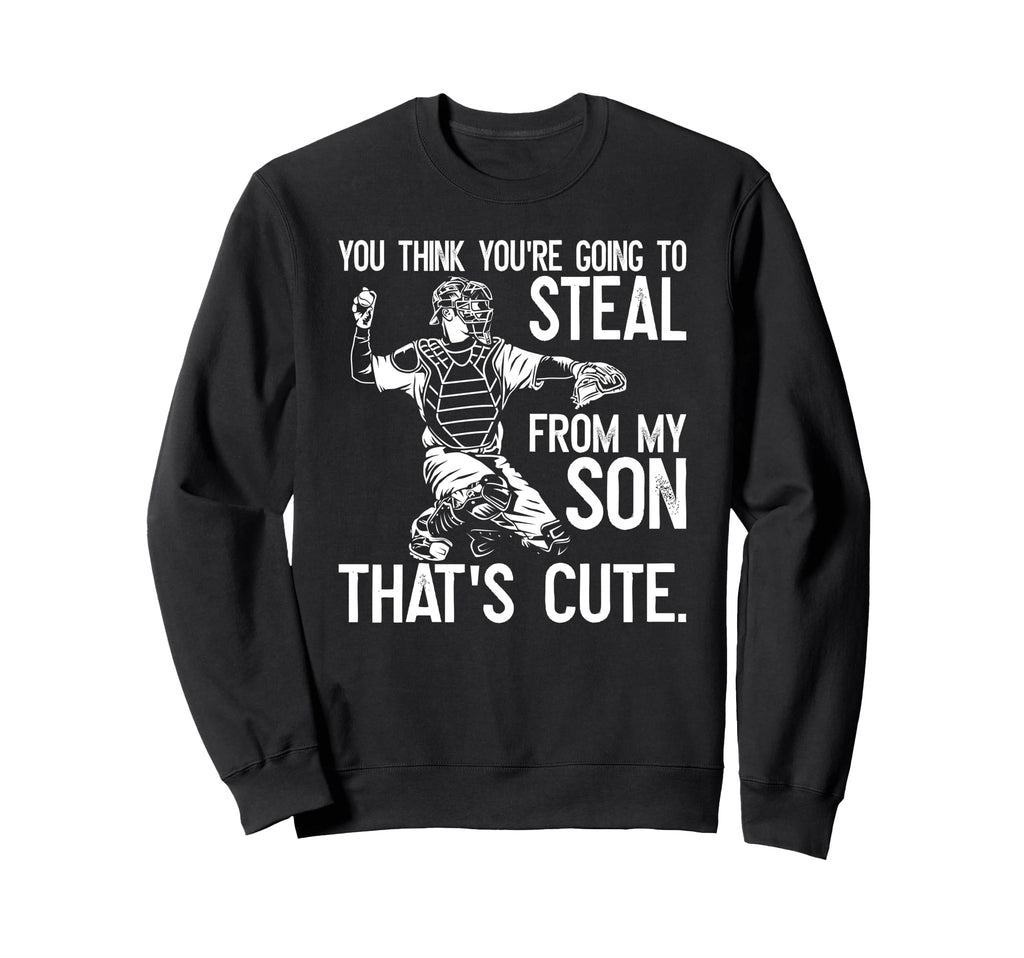Baseball Catcher Dad Funny Father Sweatshirt - Aesthetic Graphic Men Women - T-Shirt, Sweatshirt, Hoodie