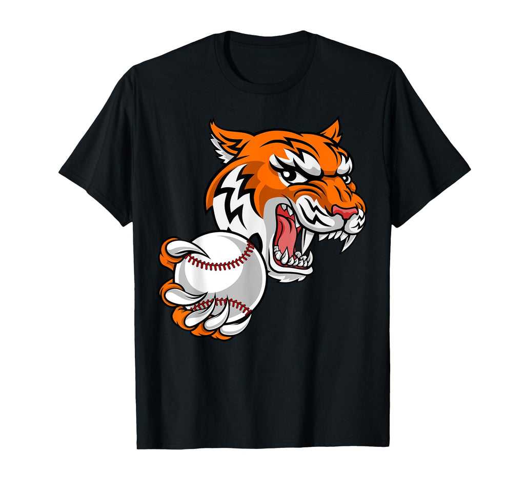 Tiger Cartoon Sports Team Mascot T-Shirt - Custom Art Print for Adults - T-Shirt, Sweatshirt, Hoodie