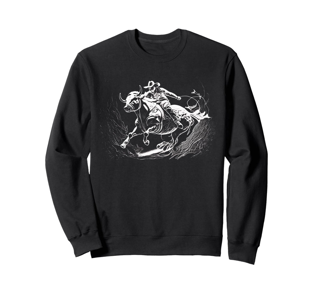 Cowboy Rodeo Horse Riding Usa Sweatshirt - Streetwear Style for Adults - T-Shirt, Sweatshirt, Hoodie