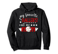 My Favorite Ballers Call Me Mom Baseball Hoodie - Trendy Graphic Men Women - T-Shirt, Sweatshirt, Hoodie