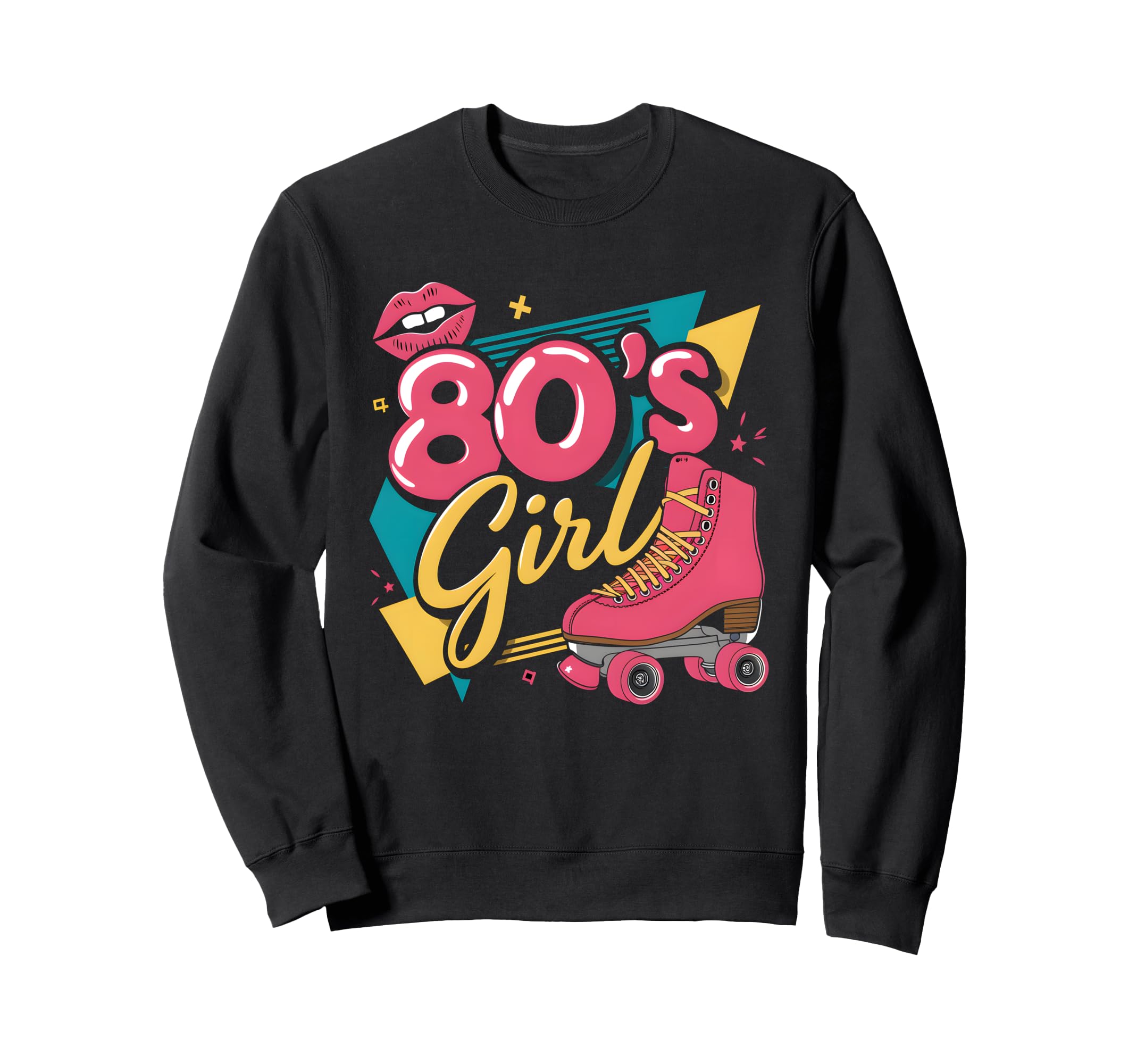 80S Roller Skate Vibes 80S Sweatshirt - Graphic Print Men Women - T-Shirt, Sweatshirt, Hoodie