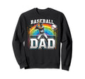 Baseball Dad Fathers Day Sweatshirt - Casual Everyday Wear for Adults - T-Shirt, Sweatshirt, Hoodie