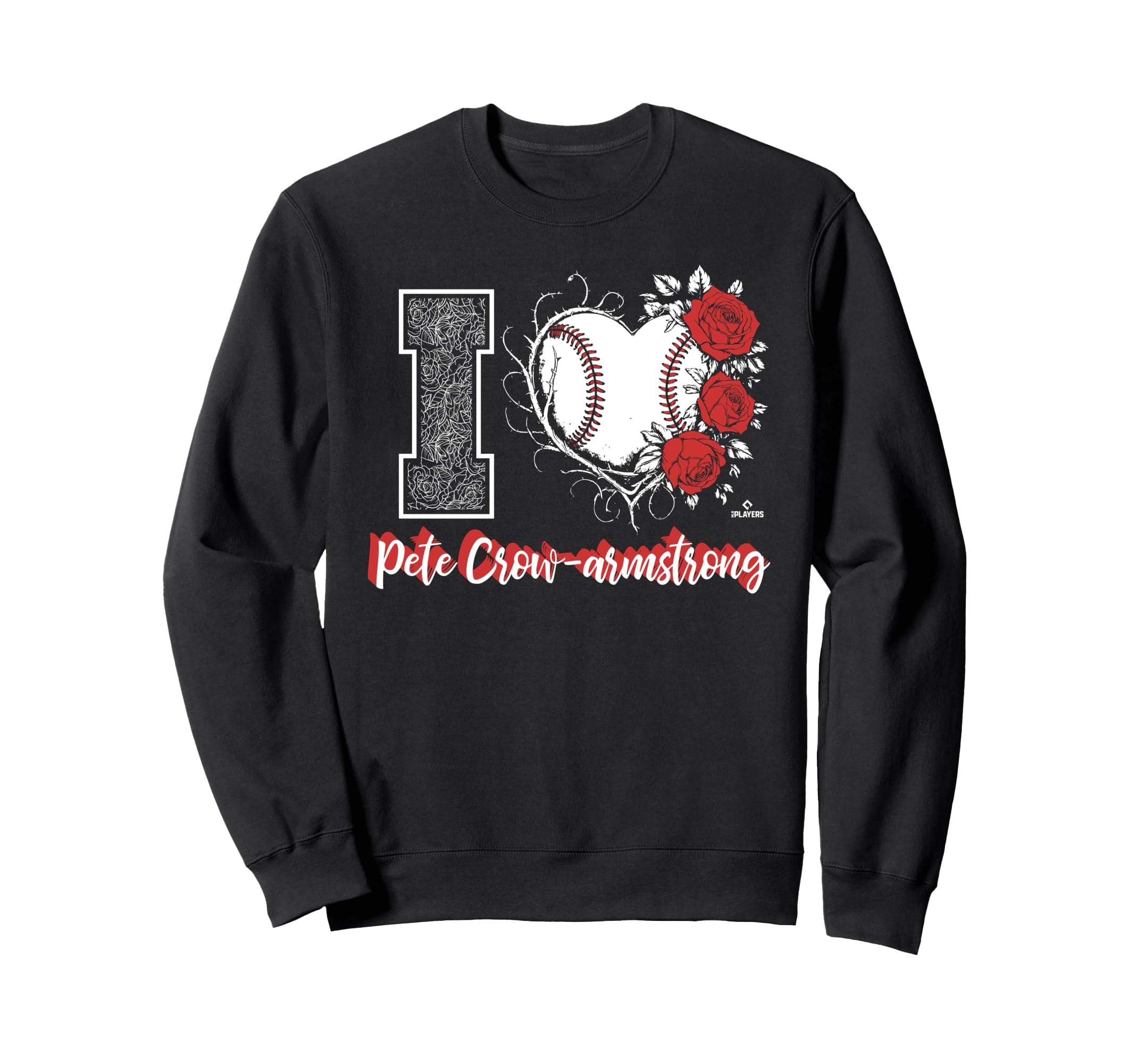 I Heart Baseball Stitch Pete Crow Sweatshirt - Aesthetic Graphic Men Women - T-Shirt, Sweatshirt, Hoodie