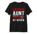 Baseball Catcher Aunt Proud Aunt T-Shirt - Custom Art Print Unisex - T-Shirt, Sweatshirt, Hoodie