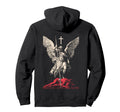 Saint Michael Archangel Streetwear Heavy Hoodie - Custom Art Print Unisex - T-Shirt, Sweatshirt, Hoodie
