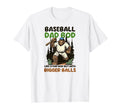 Baseball Dad Bod Bigger Balls T-Shirt - Minimalist Print for Adults - T-Shirt, Sweatshirt, Hoodie