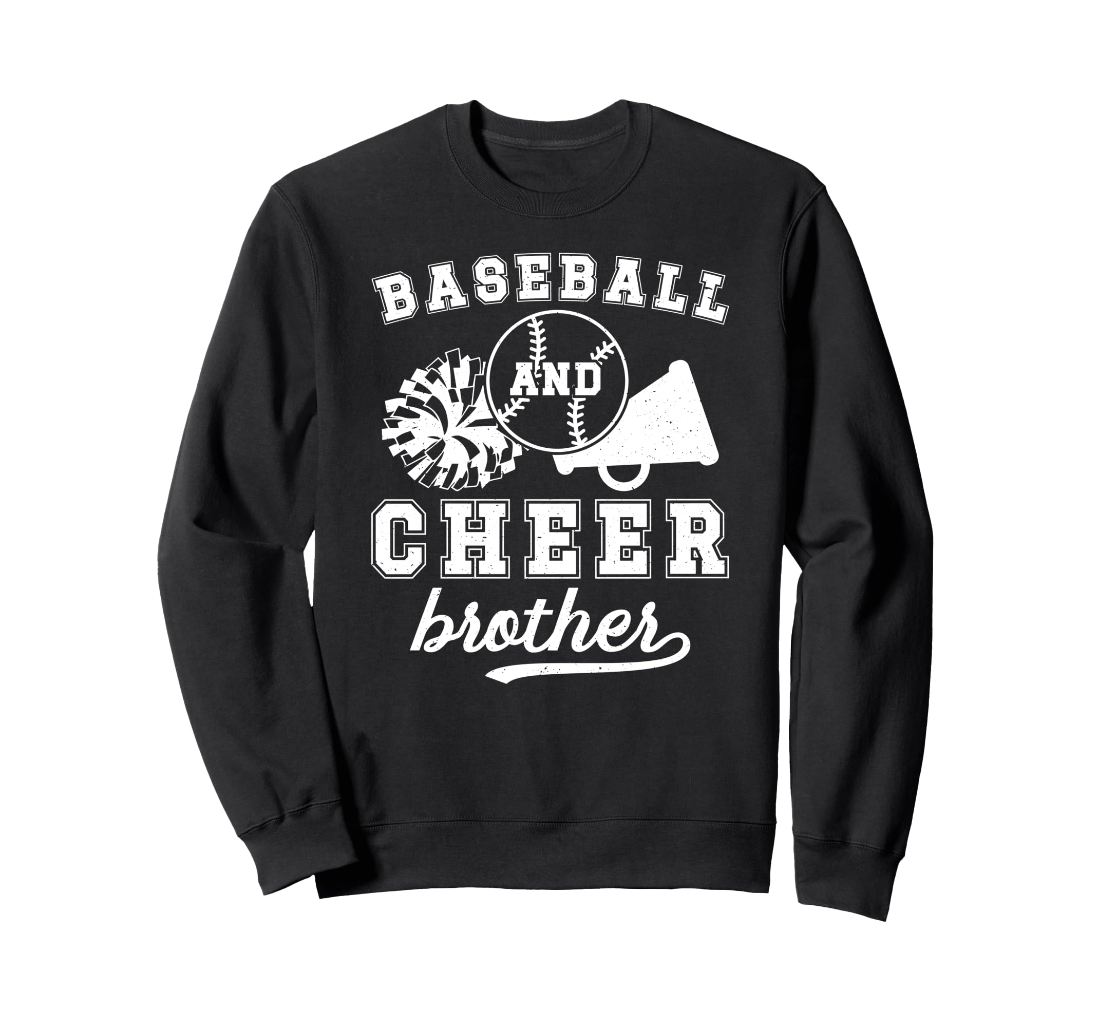 Baseball And Cheer Brother Sweatshirt - Novelty Apparel for Adults - T-Shirt, Sweatshirt, Hoodie