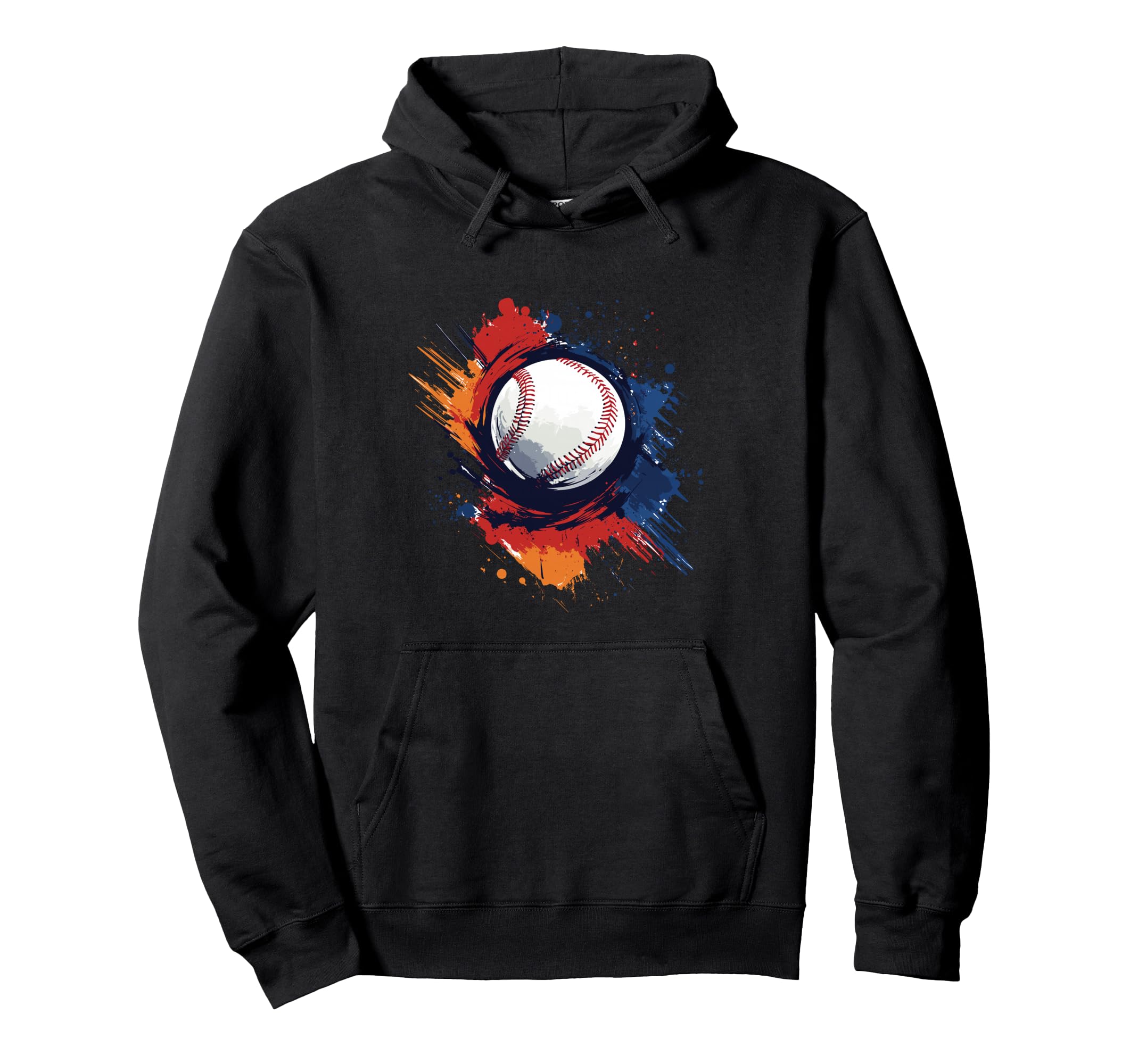 Colorful American Baseball Team Hoodie - Aesthetic Graphic Men Women - T-Shirt, Sweatshirt, Hoodie
