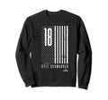 Kyle Schwarber American Flag Sweatshirt - Minimalist Print for Adults - T-Shirt, Sweatshirt, Hoodie