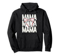 Baseball Mama Coquette Bow Sports Mom Hoodie - Streetwear Style Unisex - T-Shirt, Sweatshirt, Hoodie
