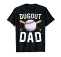 Dugout Dad Baseball Daddy Funny T-Shirt - Aesthetic Graphic for Adults - T-Shirt, Sweatshirt, Hoodie