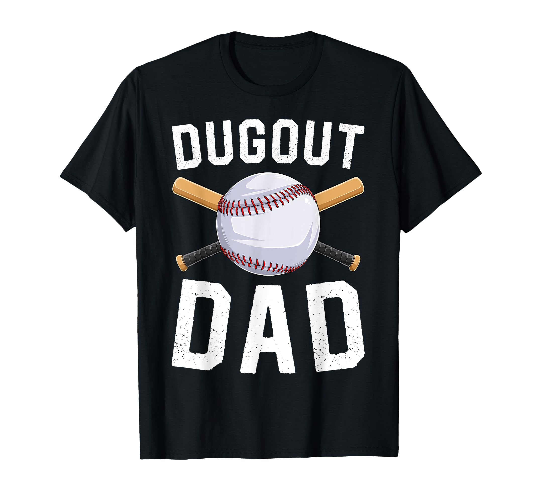 Dugout Dad Baseball Daddy Funny T-Shirt - Aesthetic Graphic for Adults - T-Shirt, Sweatshirt, Hoodie