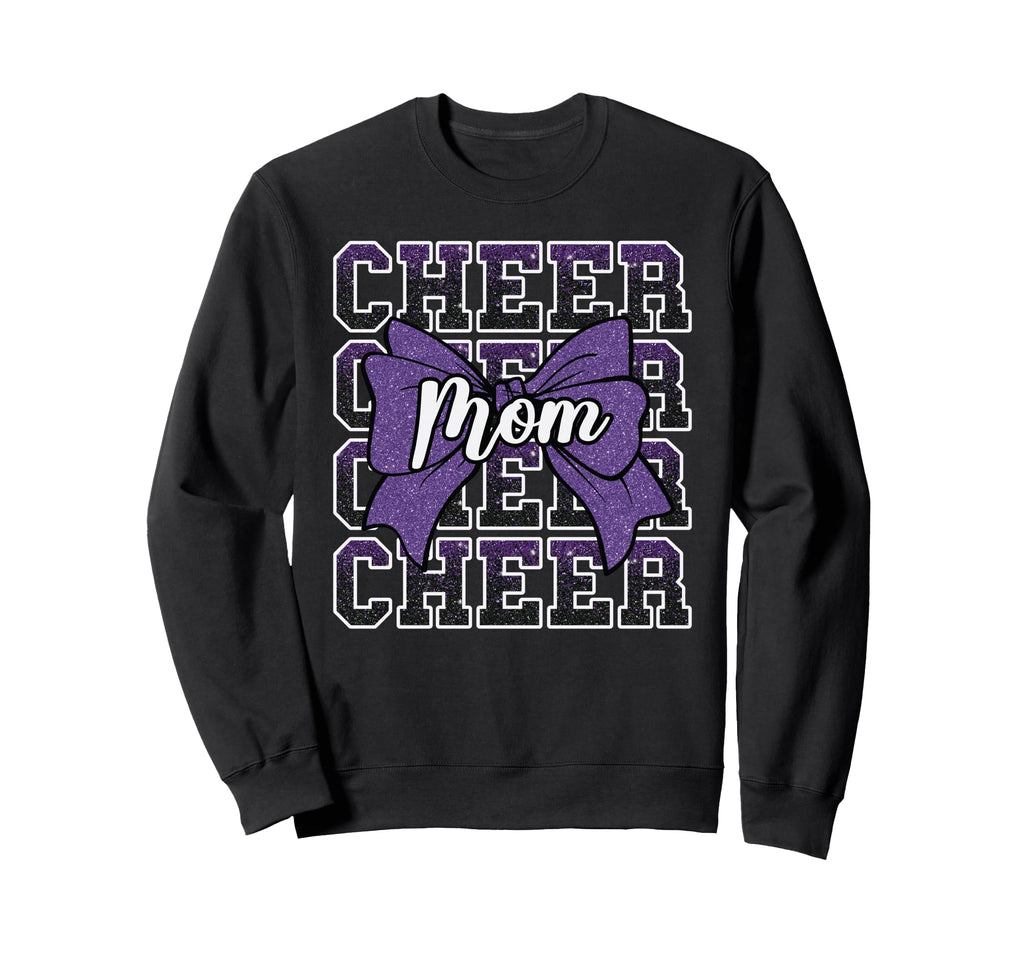 Cheer Mom Mama Bow Sport Sweatshirt - Custom Art Print for Adults - T-Shirt, Sweatshirt, Hoodie
