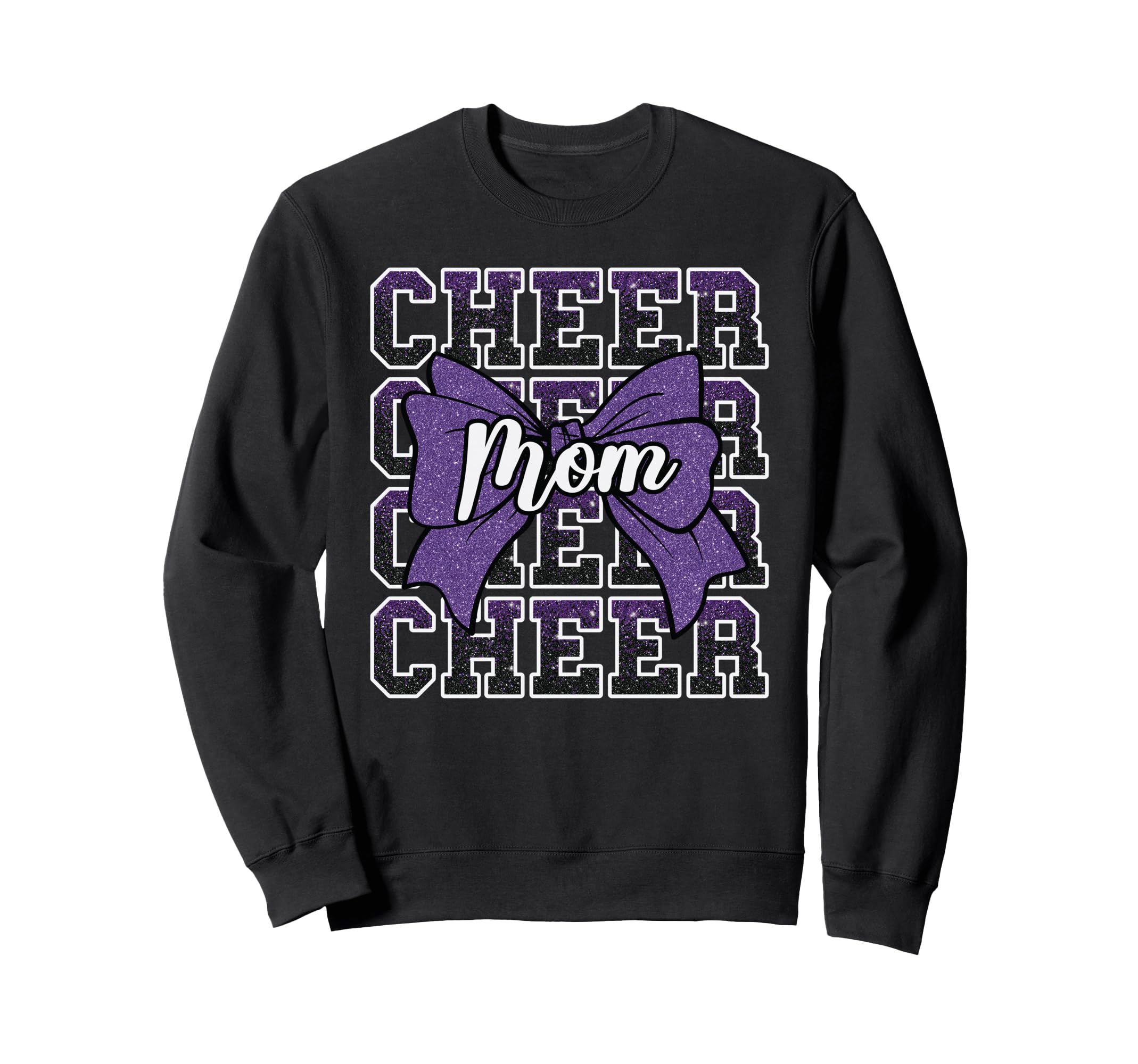 Cheer Mom Mama Bow Sport Sweatshirt - Custom Art Print for Adults - T-Shirt, Sweatshirt, Hoodie