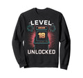 Level 18 Unlocked Video Game Sweatshirt - Fun Novelty Design Men Women - T-Shirt, Sweatshirt, Hoodie