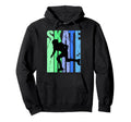 Birthday Skates Gray Distressed Hoodie - Streetwear Style for Adults - T-Shirt, Sweatshirt, Hoodie