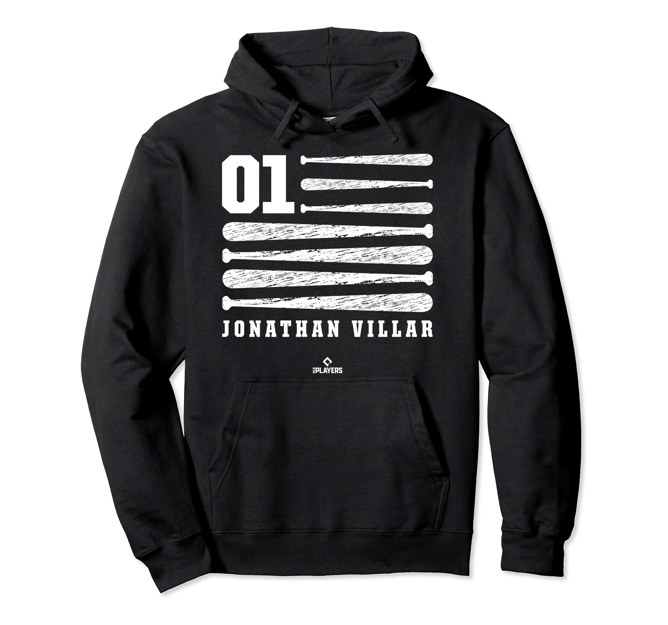 Jonathan Villar Flag New York Patriotic Hoodie - Fun Novelty Design Unisex - T-Shirt, Sweatshirt, Hoodie