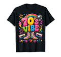 70S Vibe Disco Rainbow Roller Skate T-Shirt - Aesthetic Graphic Unisex - T-Shirt, Sweatshirt, Hoodie