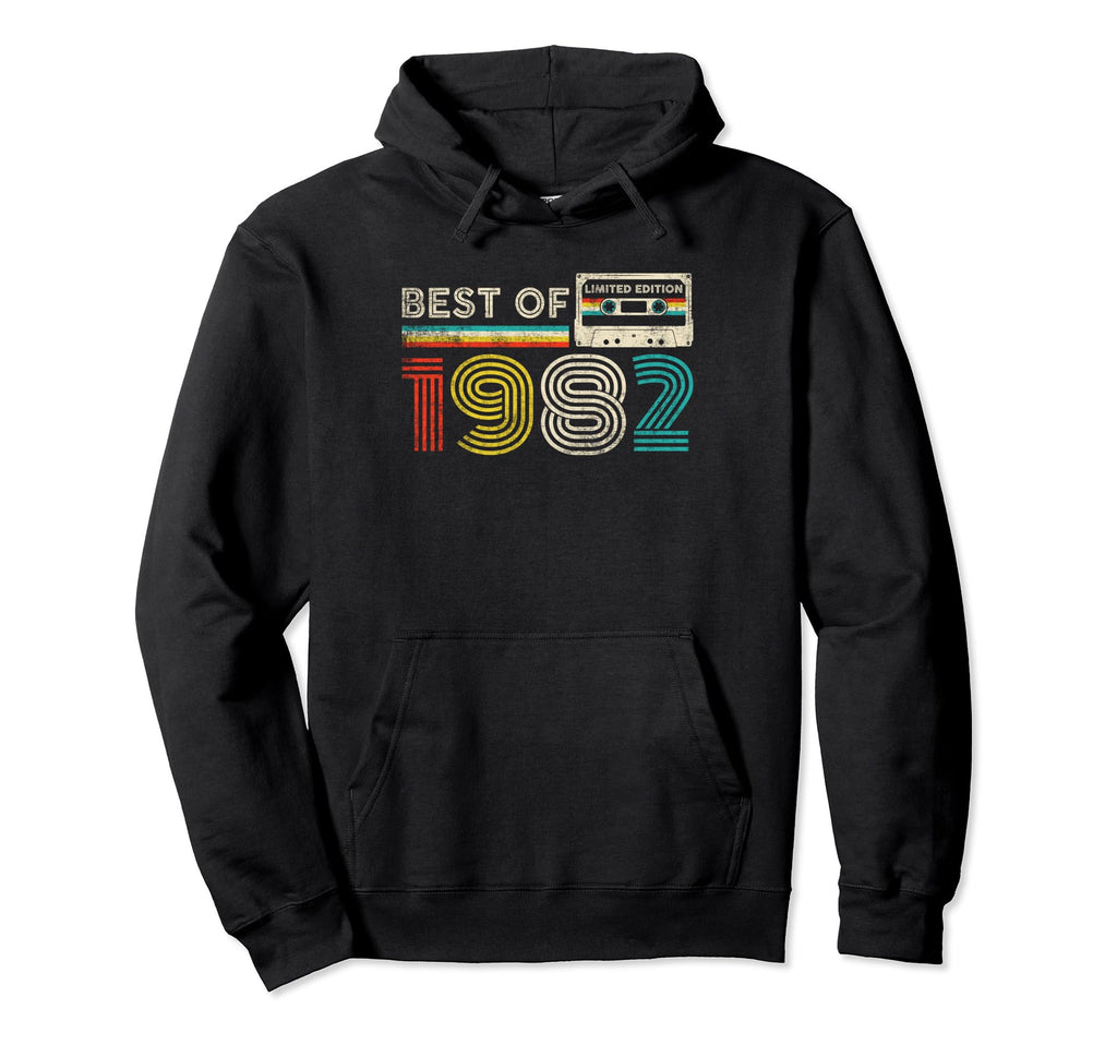 Best 1982 Birthday 1982 Cassette Tape Hoodie - Graphic Print for Adults - T-Shirt, Sweatshirt, Hoodie