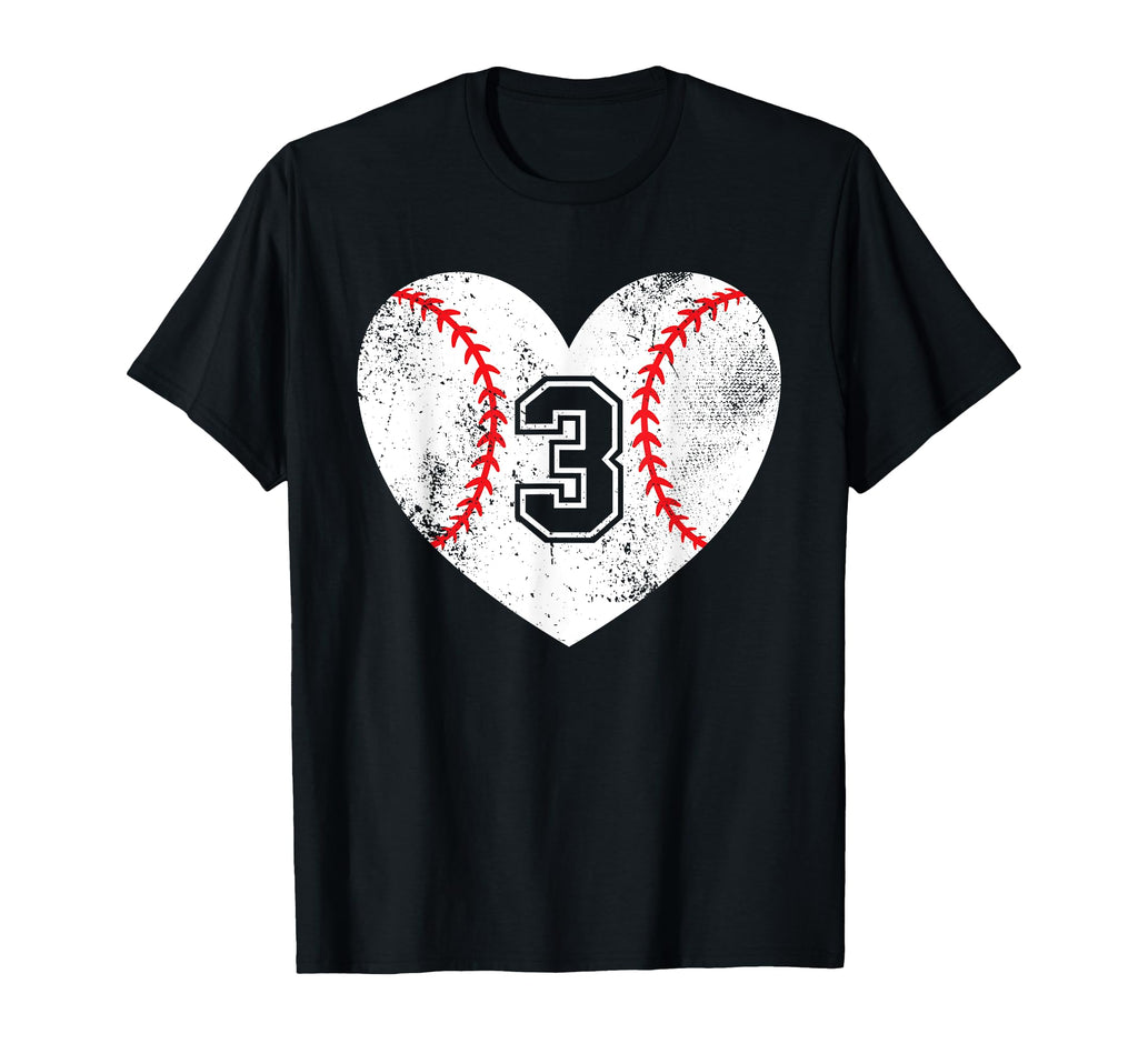 Baseball Heart Player 3 Baseball Mom T-Shirt - Streetwear Style Men Women - T-Shirt, Sweatshirt, Hoodie