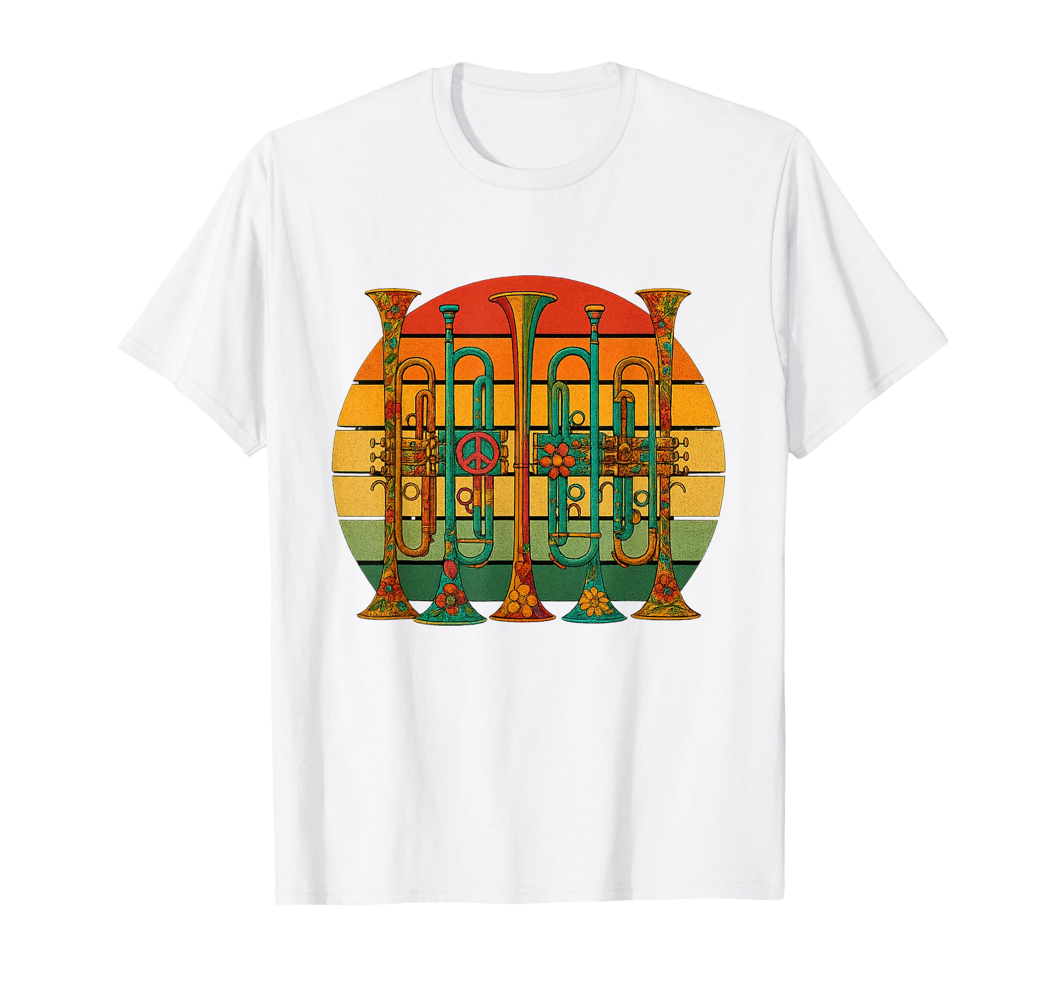Trumpet Funny 80S Musician T-Shirt - Custom Art Print Men Women - T-Shirt, Sweatshirt, Hoodie