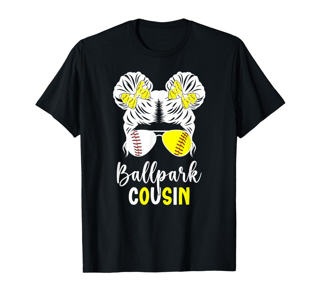 Ballpark Cousin Softball Baseball T-Shirt - Custom Art Print for Adults - T-Shirt, Sweatshirt, Hoodie