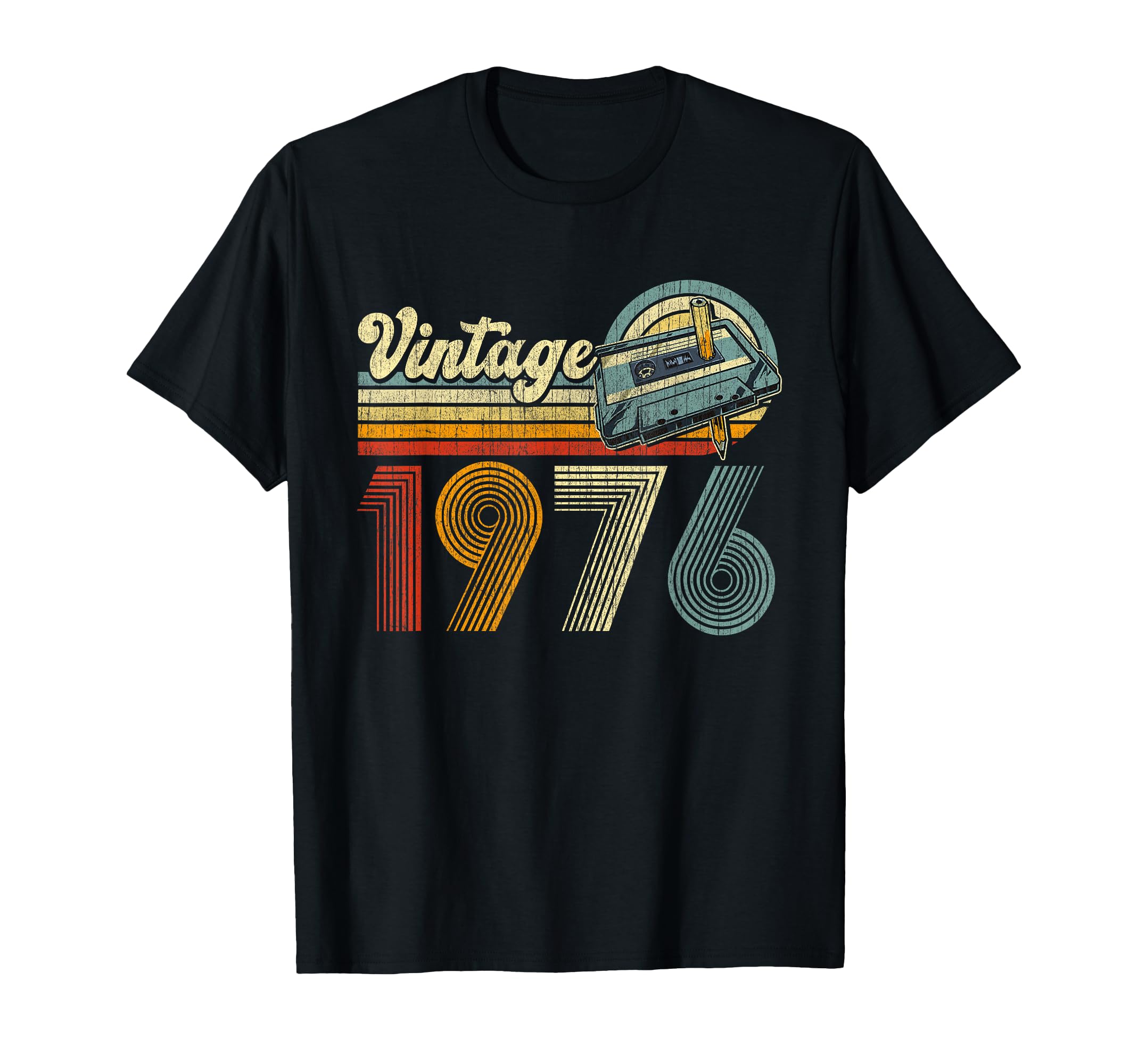 Born 1976 Cassette Tape 50Th Birthday 50 T-Shirt - Custom Art Print Unisex - T-Shirt, Sweatshirt, Hoodie
