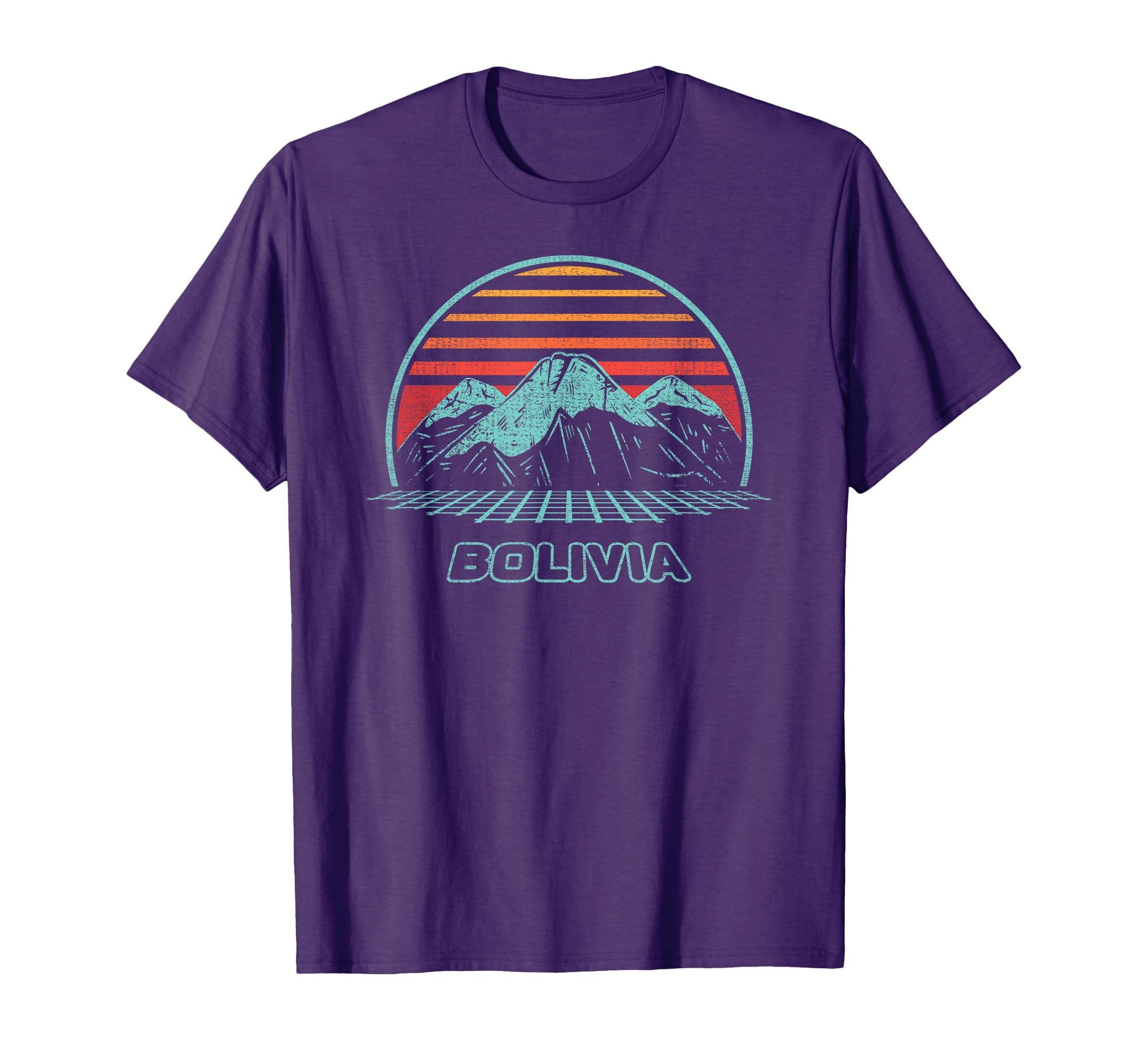 Bolivia 80S T-Shirt - Graphic Print Unisex - T-Shirt, Sweatshirt, Hoodie