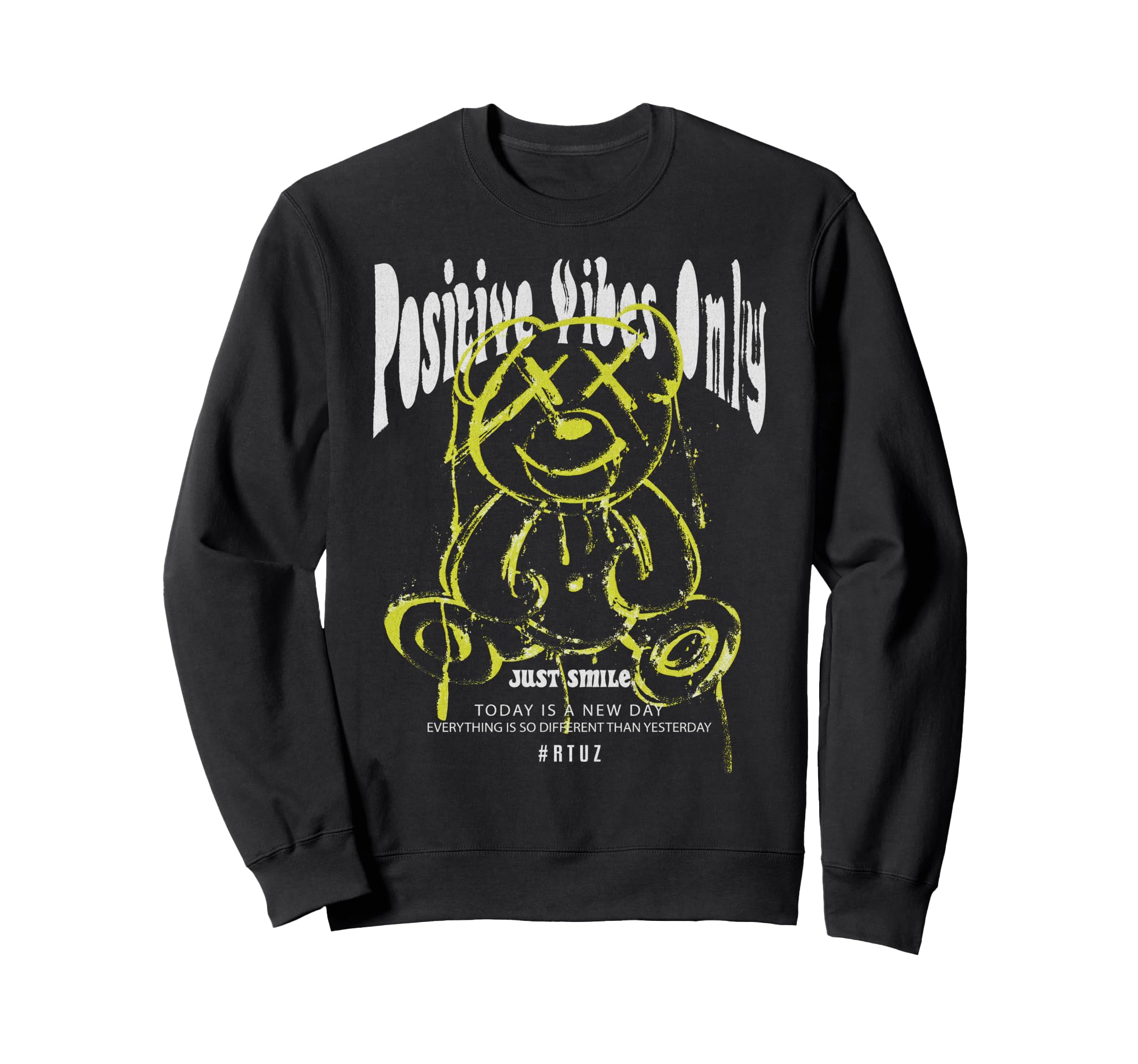 Aesthetic Streetwear Teddy Bear Sweatshirt - Trendy Graphic Men Women - T-Shirt, Sweatshirt, Hoodie