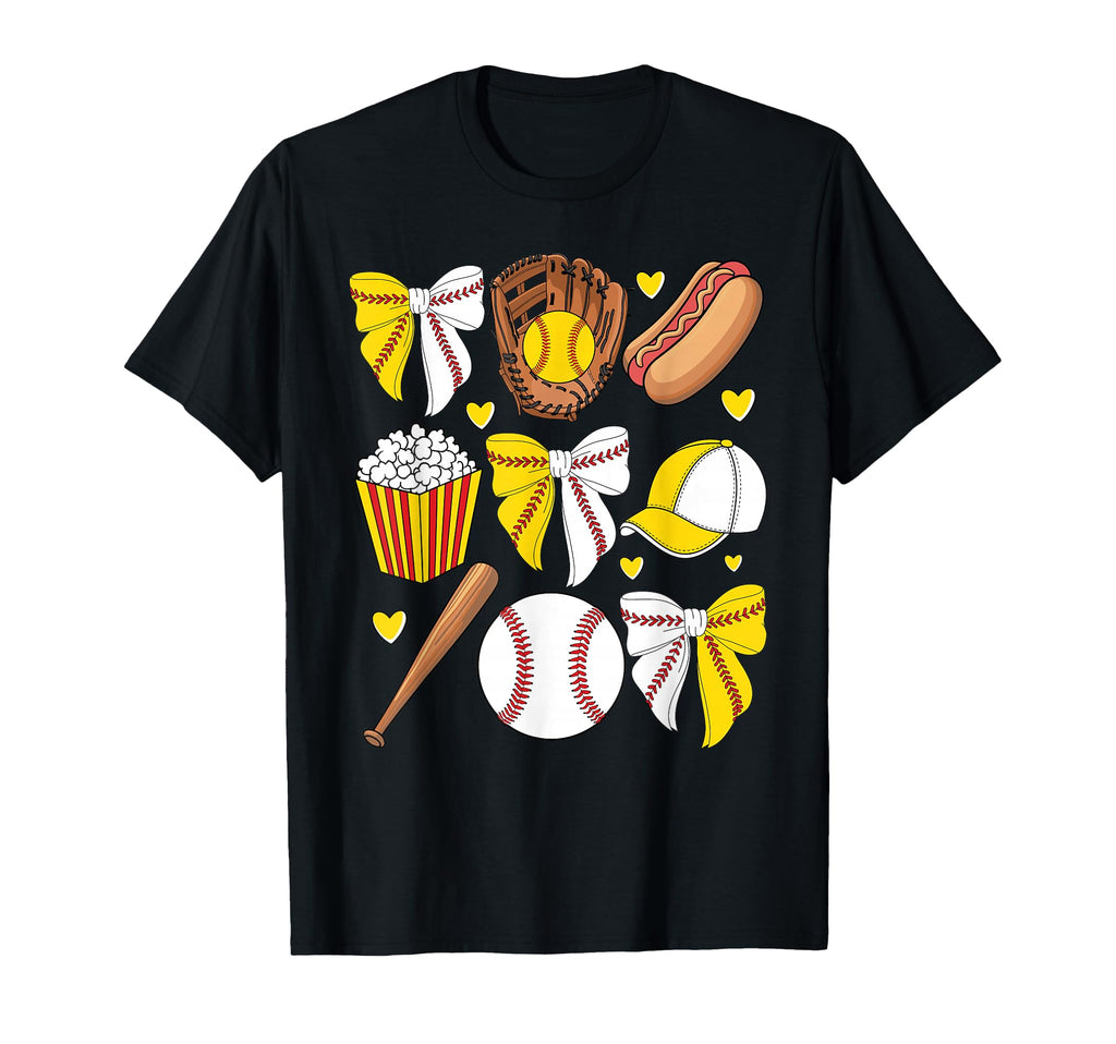 Half Baseball And Softball Mom Mama T-Shirt - Fun Novelty Design Unisex - T-Shirt, Sweatshirt, Hoodie