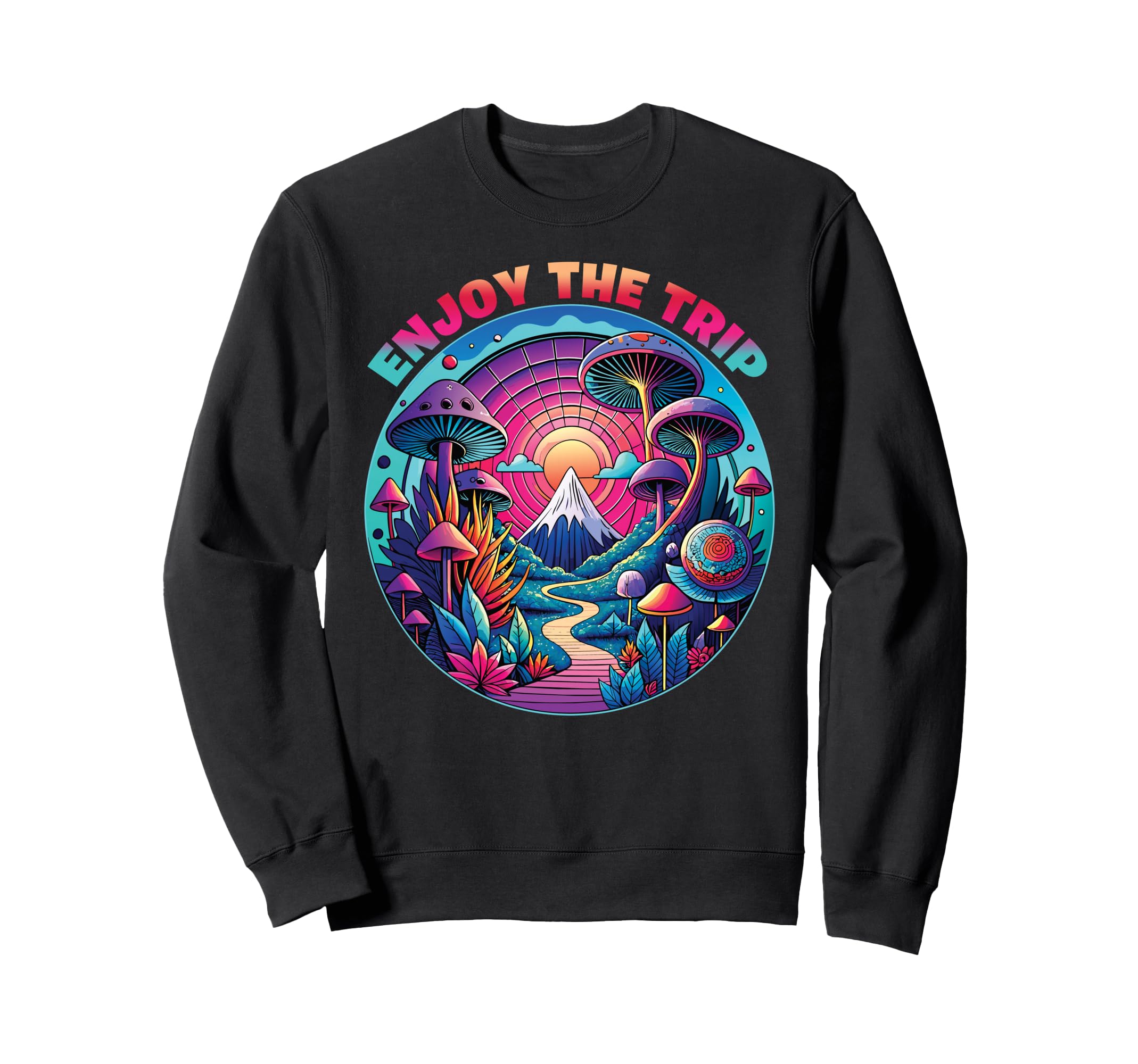 Magic Mushrooms Psychedelic Trip Sweatshirt - Streetwear Style Unisex - T-Shirt, Sweatshirt, Hoodie
