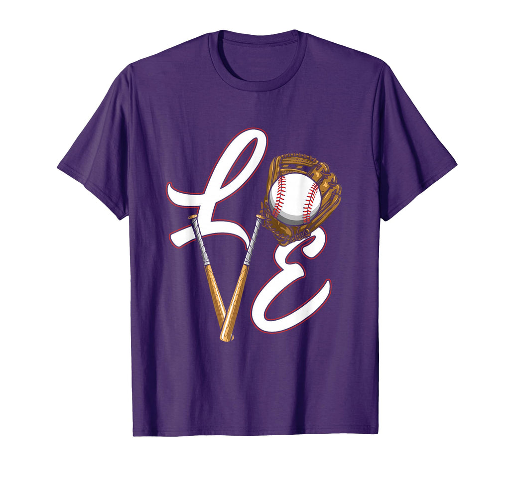Softball Baseball Love Glove T-Shirt - Aesthetic Graphic Men Women - T-Shirt, Sweatshirt, Hoodie