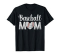 Baseball Mom Baseball Heart Mothers Day T-Shirt - Unique Graphic Men Women - T-Shirt, Sweatshirt, Hoodie