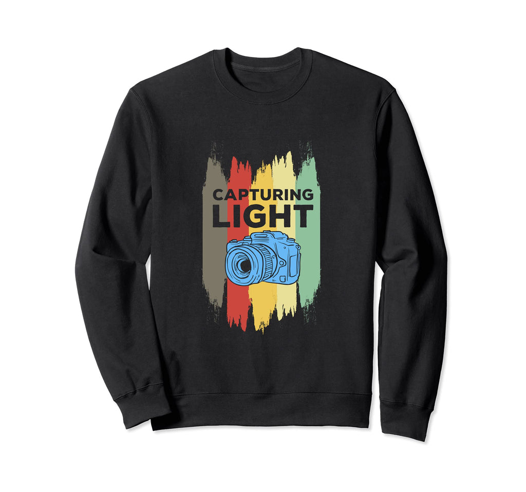 Capturing Light Dslr Camera Funny Sweatshirt - Minimalist Print for Adults - T-Shirt, Sweatshirt, Hoodie