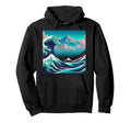 Great Wave Off Kanagawa Vaporwave Hoodie - Streetwear Style for Adults - T-Shirt, Sweatshirt, Hoodie
