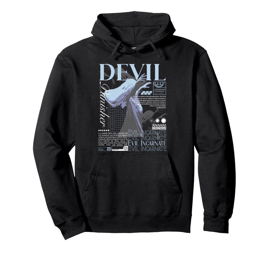 Y2K Devil Bold Urban Graffiti Aesthetic Hoodie - Graphic Print for Adults - T-Shirt, Sweatshirt, Hoodie